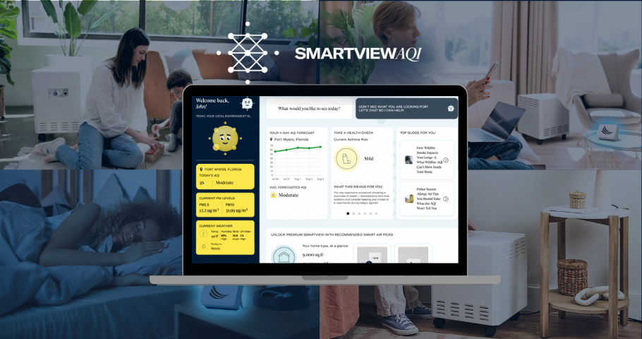 SMARTView AQI was built to stop the air in your home from harming you